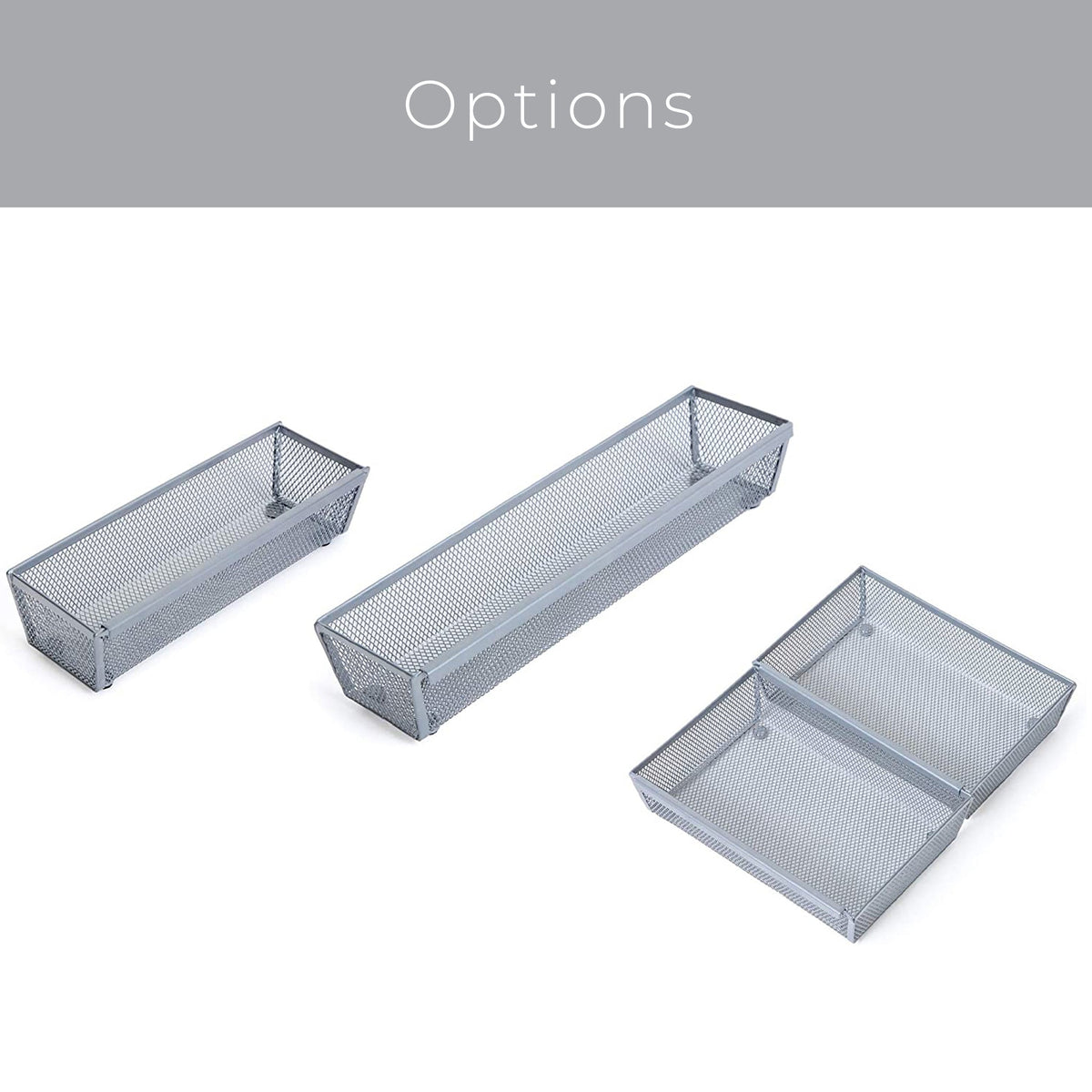 Mesh Drawer Organizer (3″ × 12″)